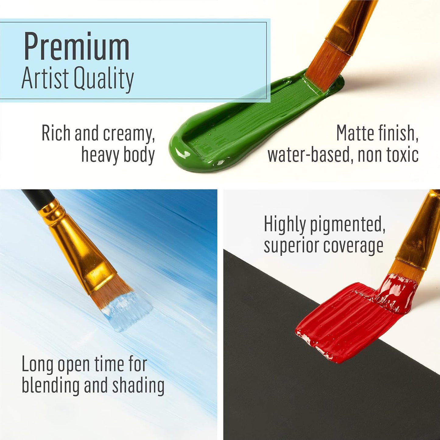 FolkArt Acrylic Paint in Assorted Colors (2 oz), 480, Titanium White