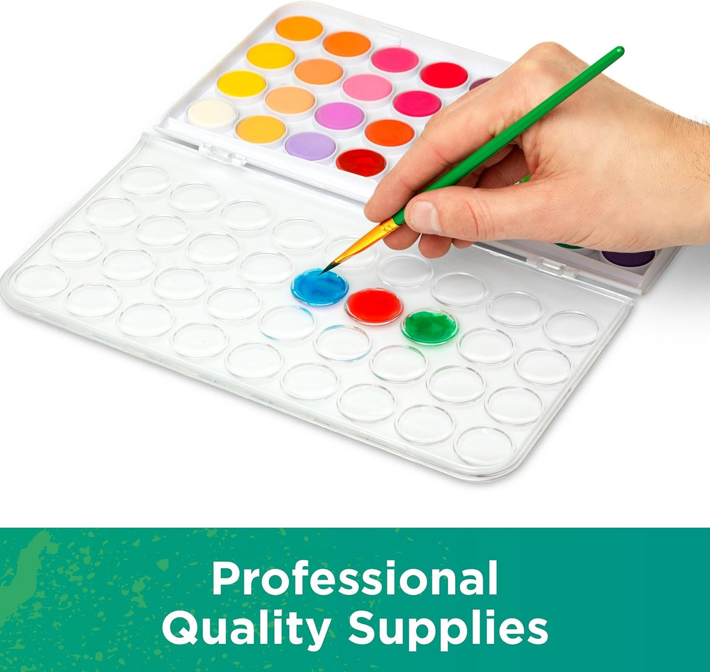 Norberg & Linden Watercolor Paint Set - 36 Premium Paints - 12 Page Pad - 6 Brushes - Painting Supplies with Palette, Watercolors, Art Pad Paper and Artist Brushes