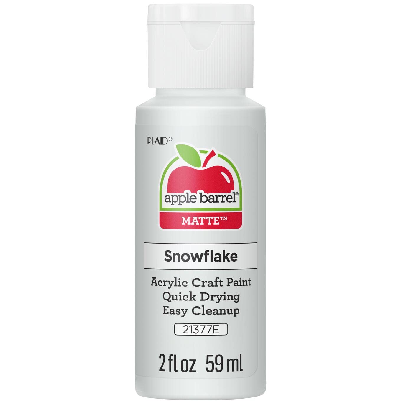 Apple Barrel Acrylic Paint in Assorted Colors (2 Ounce), 20503 White
