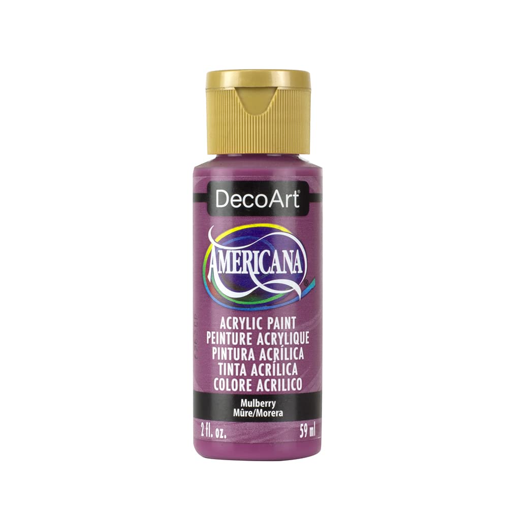 DecoArt Americana Acrylic Paint Set – Popular Colors, 18 Bottles (2 fl oz) – Art and Craft Acrylic Paints for Canvas, Wood, and More