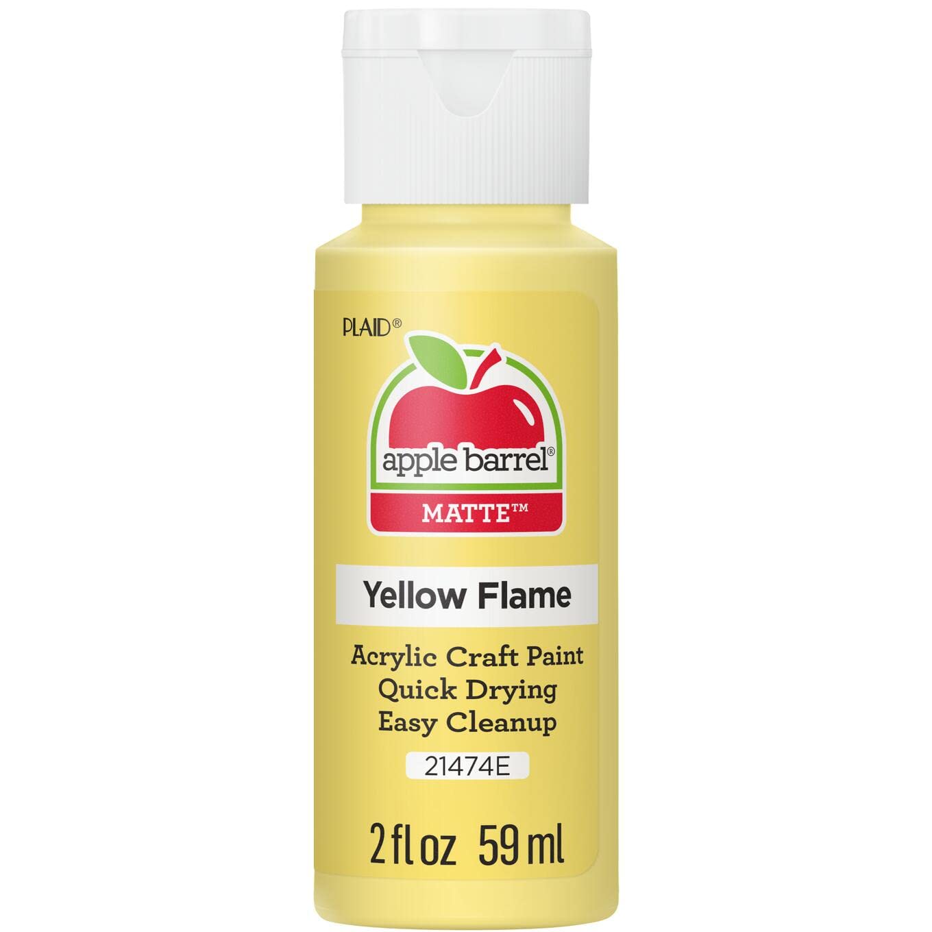 Apple Barrel Acrylic Paint in Assorted Colors (2 Ounce), 20503 White