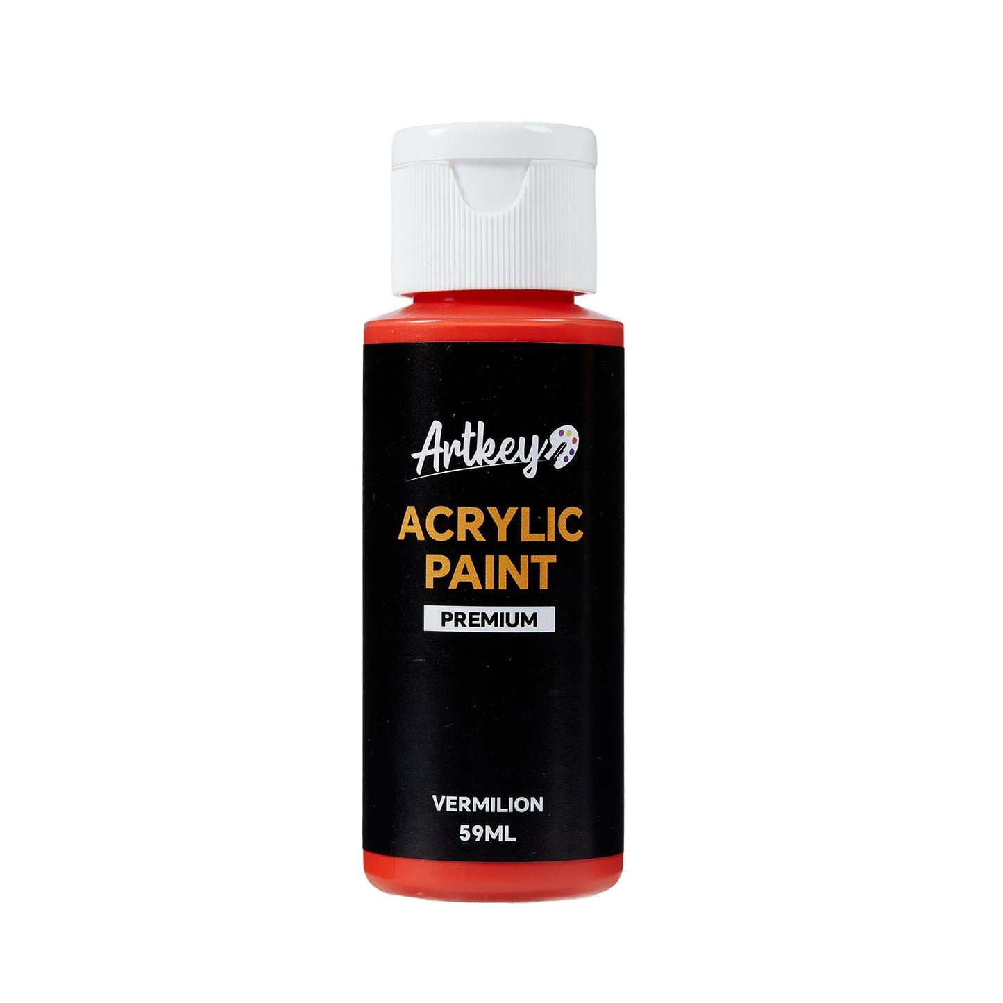 Artkey Acrylic Paint Set, 24 Colors 2 oz/59 ml Acrylic Paint Kit for Professional Artists & Beginners – Craft & Art Supplies for Canvas, Wood, Fabric, Rock, Leather, Ceramic, Glass, Easter Egg