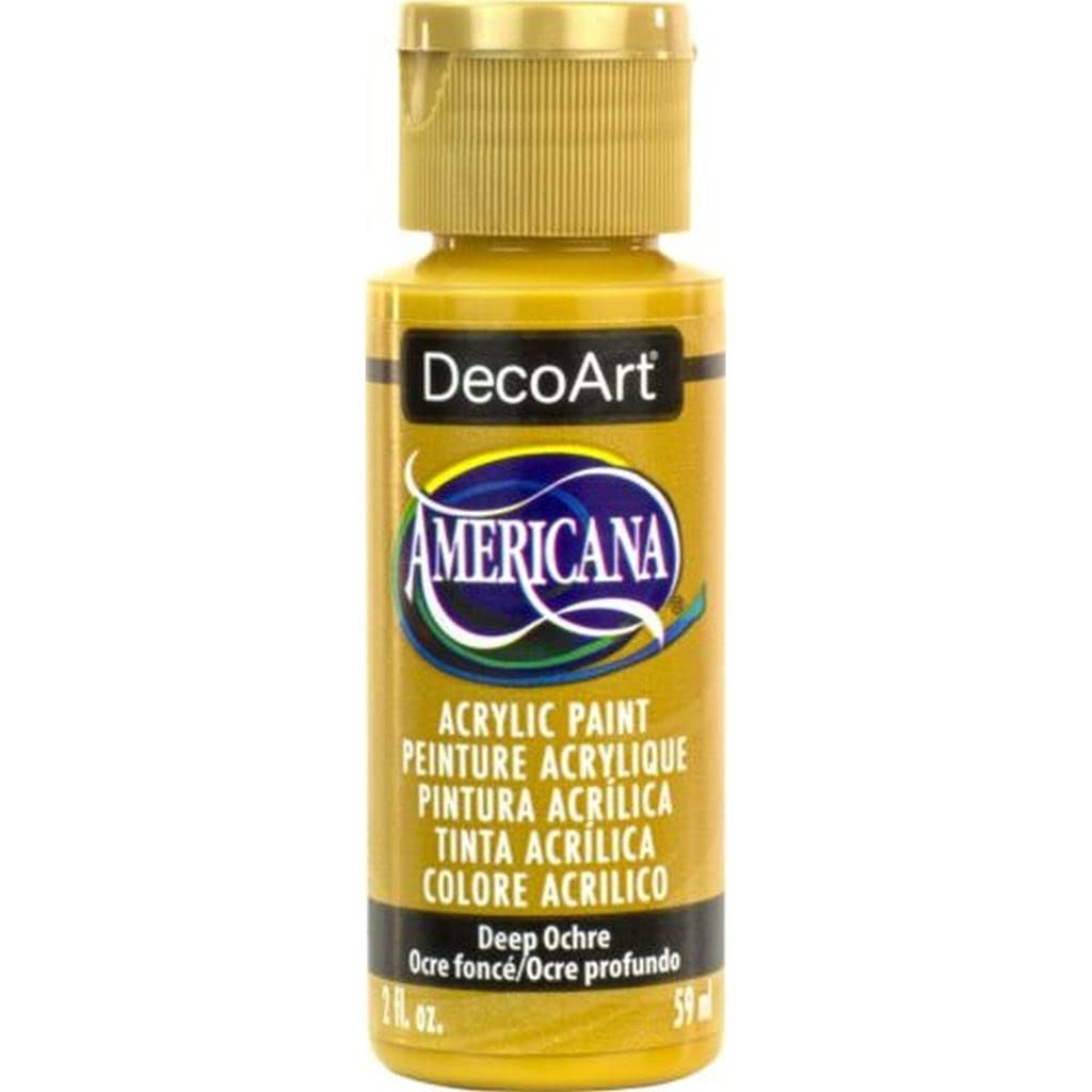 DecoArt Americana Acrylic Paint Set – Popular Colors, 18 Bottles (2 fl oz) – Art and Craft Acrylic Paints for Canvas, Wood, and More