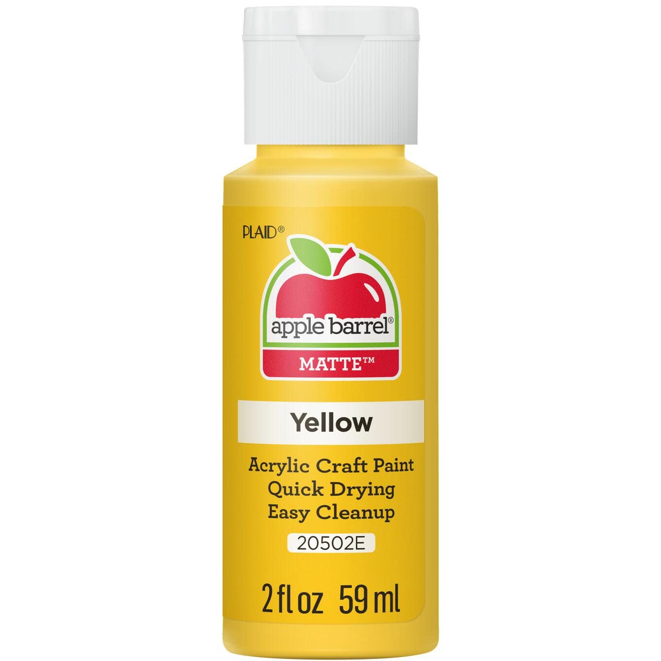 Apple Barrel Acrylic Paint in Assorted Colors (2 Ounce), 20503 White