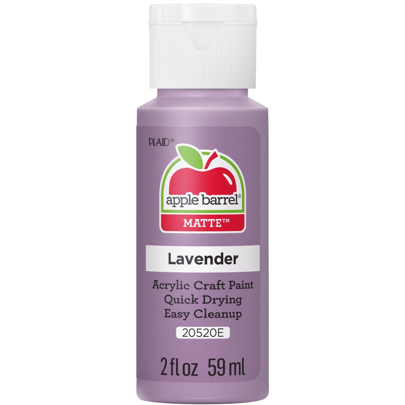 Apple Barrel Acrylic Paint in Assorted Colors (2 Ounce), 20503 White