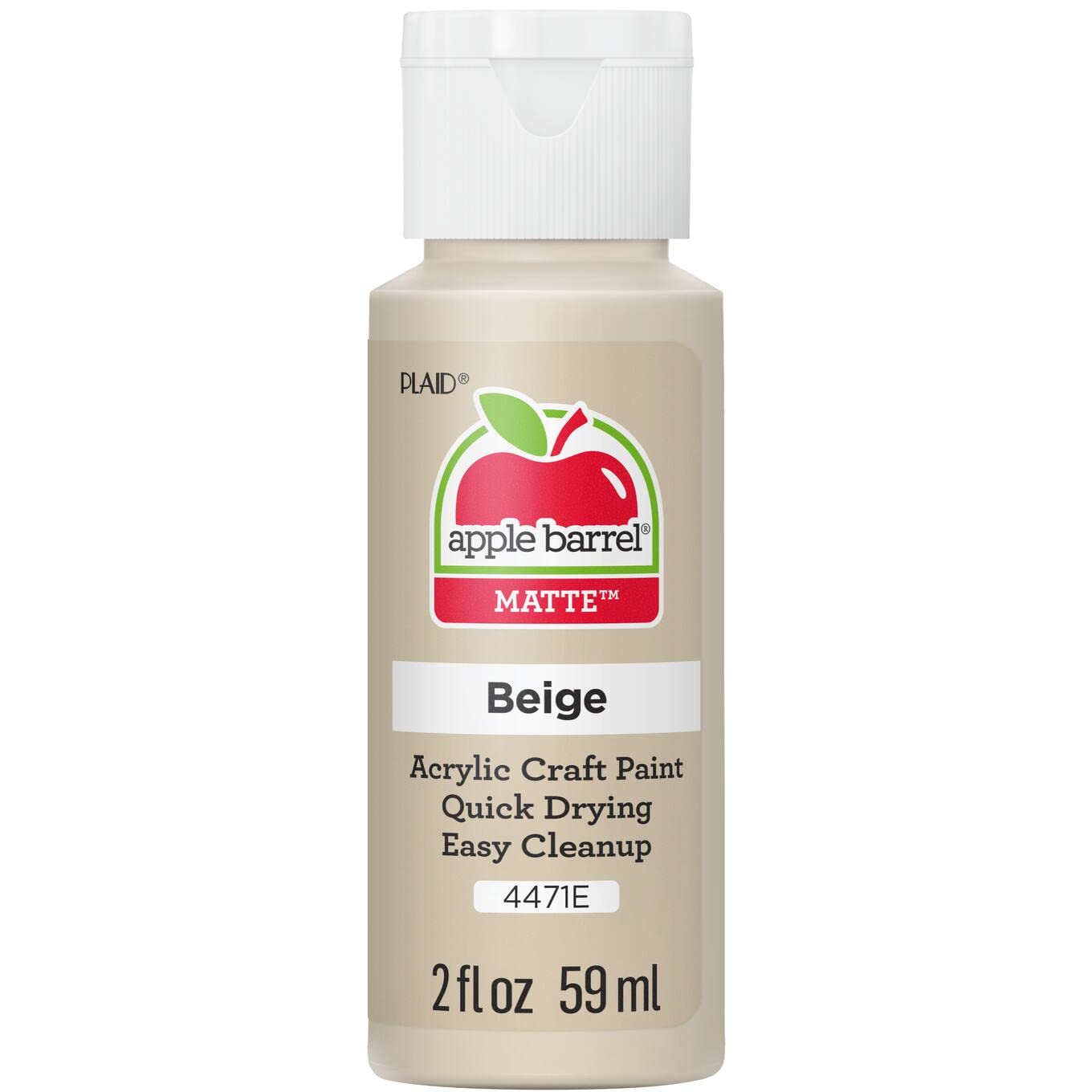 Apple Barrel Acrylic Paint in Assorted Colors (2 Ounce), 20503 White