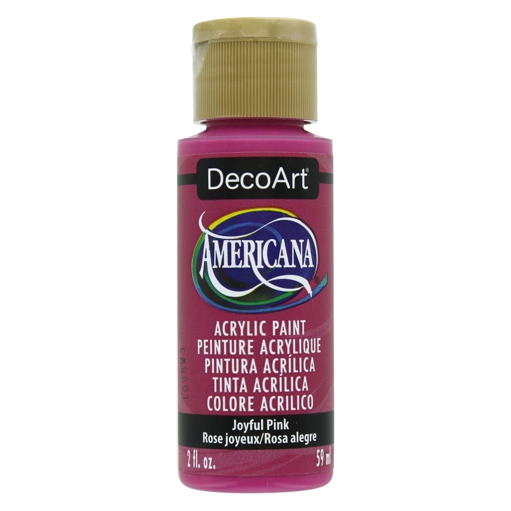 DecoArt Americana Acrylic Paint Set – Popular Colors, 18 Bottles (2 fl oz) – Art and Craft Acrylic Paints for Canvas, Wood, and More