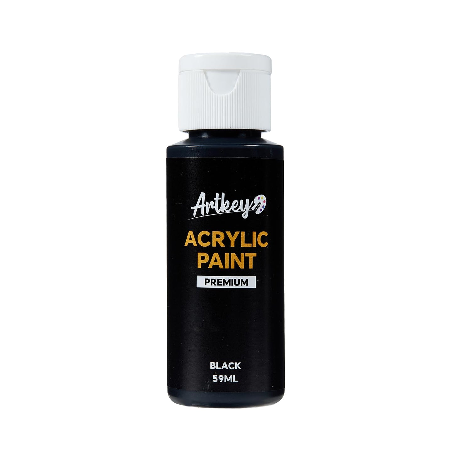 Artkey Acrylic Paint Set, 24 Colors 2 oz/59 ml Acrylic Paint Kit for Professional Artists & Beginners – Craft & Art Supplies for Canvas, Wood, Fabric, Rock, Leather, Ceramic, Glass, Easter Egg
