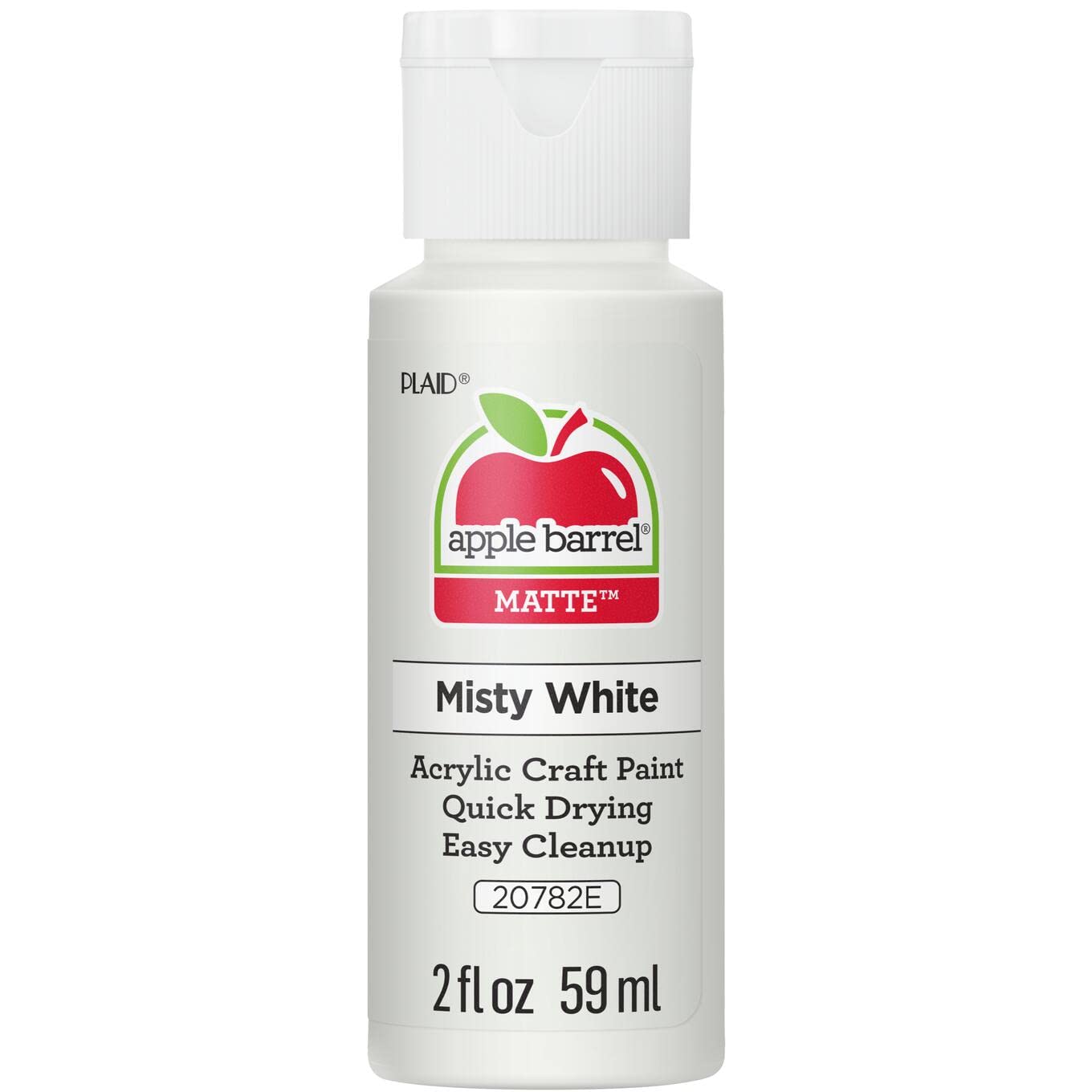 Apple Barrel Acrylic Paint in Assorted Colors (2 Ounce), 20503 White