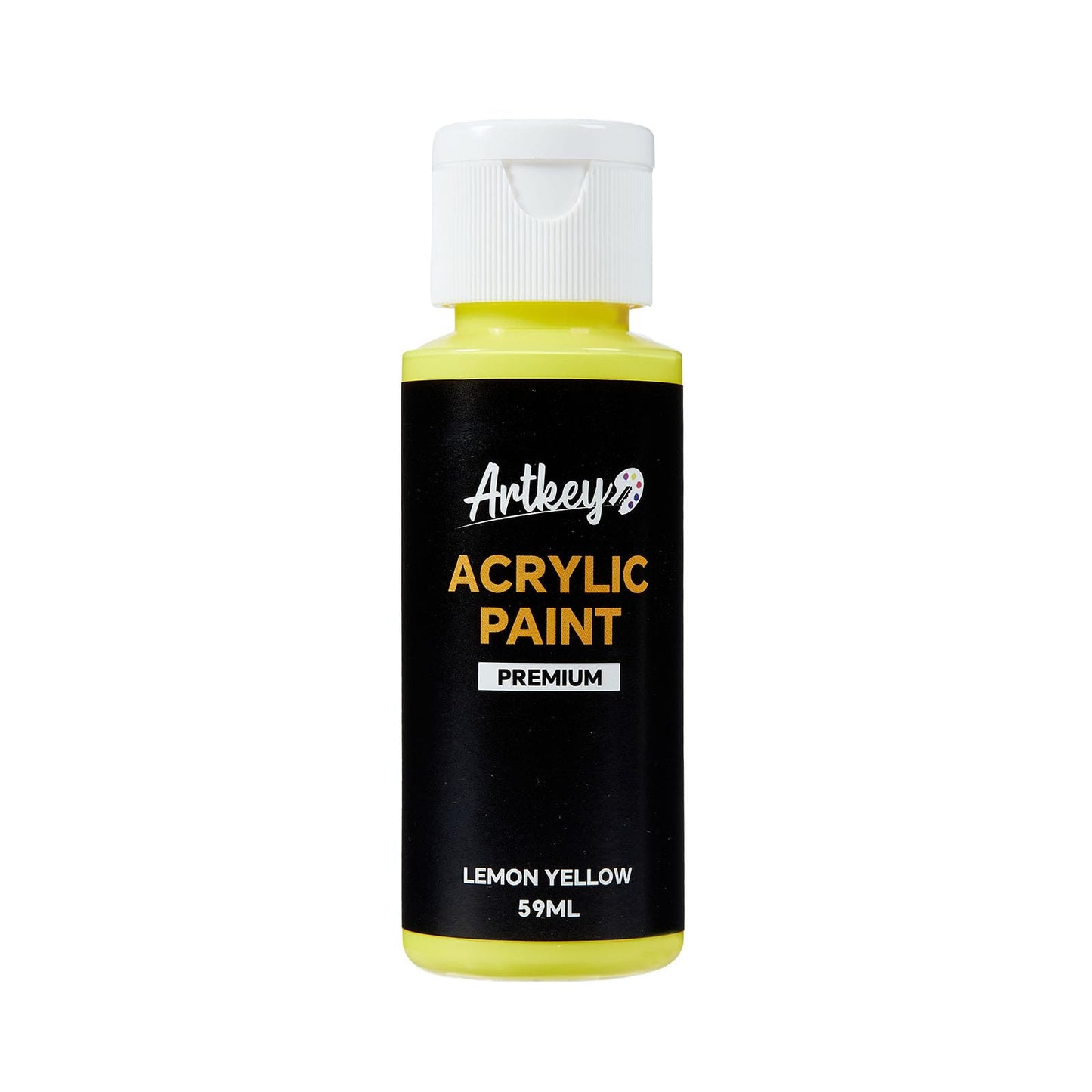 Artkey Acrylic Paint Set, 24 Colors 2 oz/59 ml Acrylic Paint Kit for Professional Artists & Beginners – Craft & Art Supplies for Canvas, Wood, Fabric, Rock, Leather, Ceramic, Glass, Easter Egg