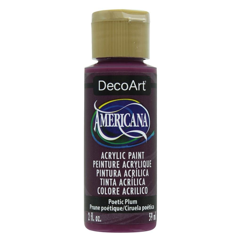 DecoArt Americana Acrylic Paint Set – Popular Colors, 18 Bottles (2 fl oz) – Art and Craft Acrylic Paints for Canvas, Wood, and More