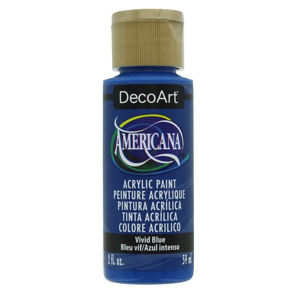 DecoArt Americana Acrylic Paint Set – Popular Colors, 18 Bottles (2 fl oz) – Art and Craft Acrylic Paints for Canvas, Wood, and More