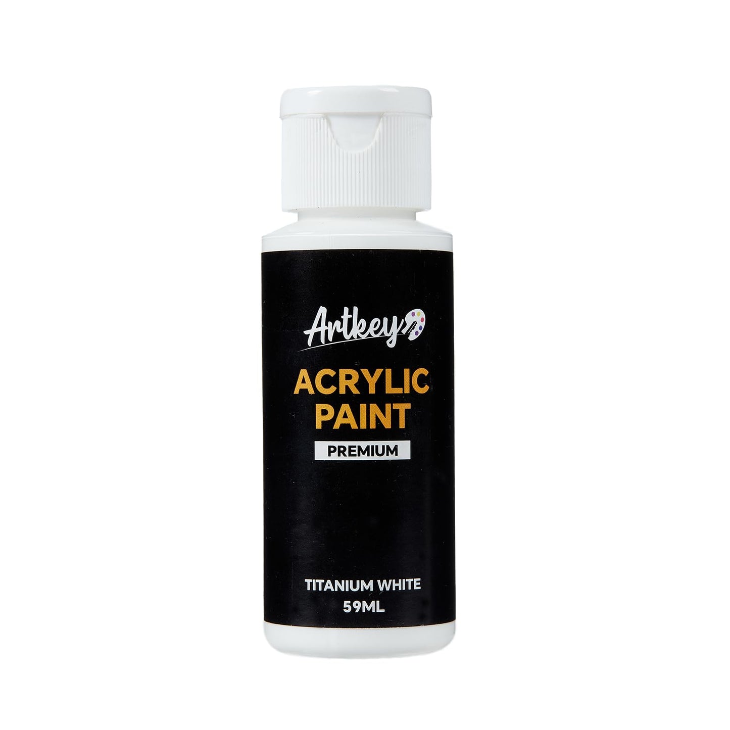 Artkey Acrylic Paint Set, 24 Colors 2 oz/59 ml Acrylic Paint Kit for Professional Artists & Beginners – Craft & Art Supplies for Canvas, Wood, Fabric, Rock, Leather, Ceramic, Glass, Easter Egg