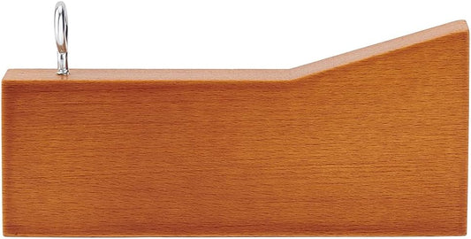 BENECREAT 5.1x2.3x0.6 inch Handmade Artist's Color Checker, Beechwood Painting Color Accessories Tool for Correct Mix of Oil/Acrylic Paint, Hole: 8mm