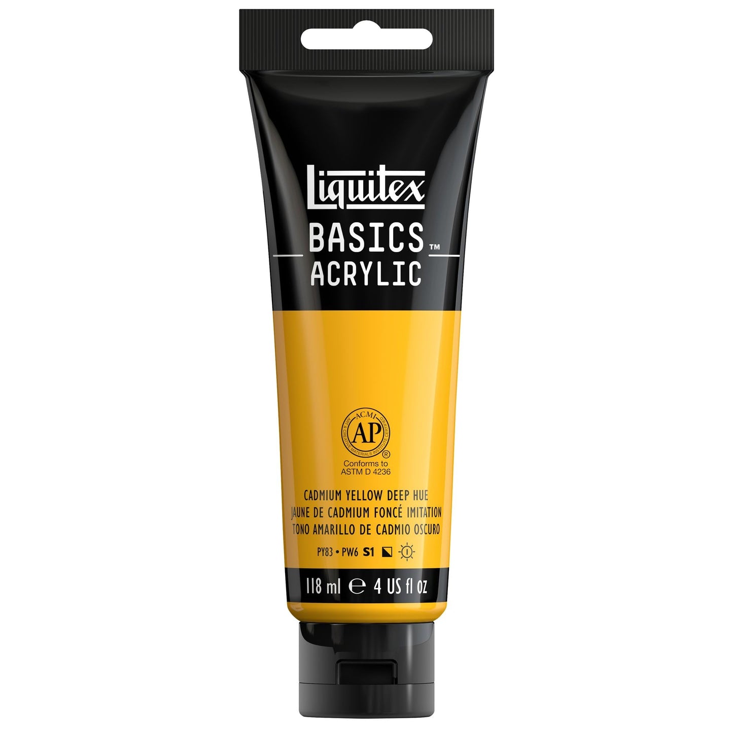 Liquitex BASICS Acrylic Paint, 250ml (8.5-oz) Tube, Cadmium Red Medium Hue