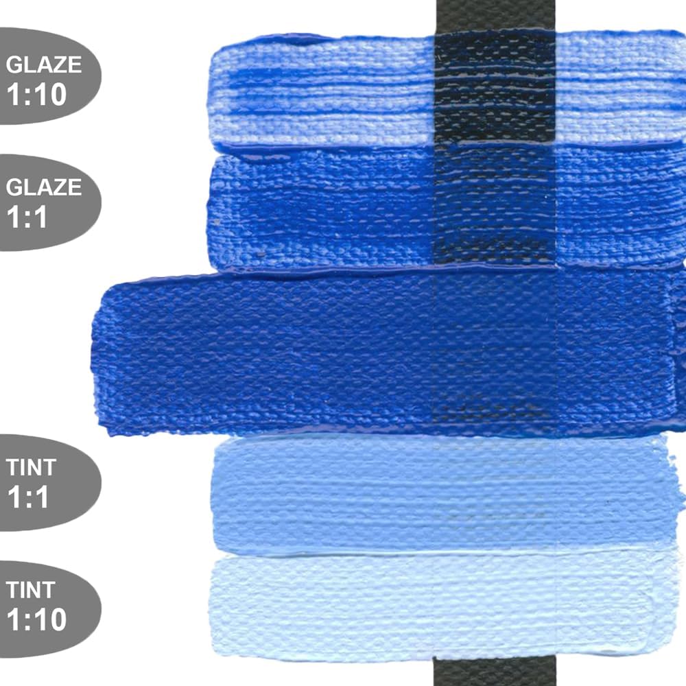 Heavy Body Acrylics by GOLDEN, Cerulean Blue Chromium, 2 fl. oz. Tube, Professional Acrylic Paint, Semi-Opaque