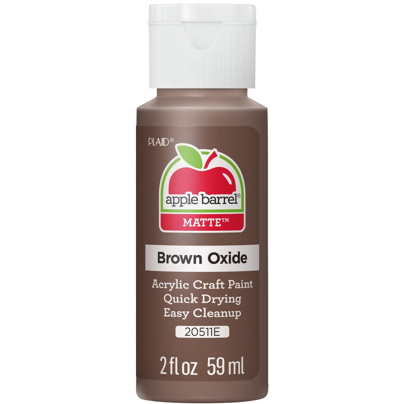 Apple Barrel Acrylic Paint in Assorted Colors (2 Ounce), 20503 White