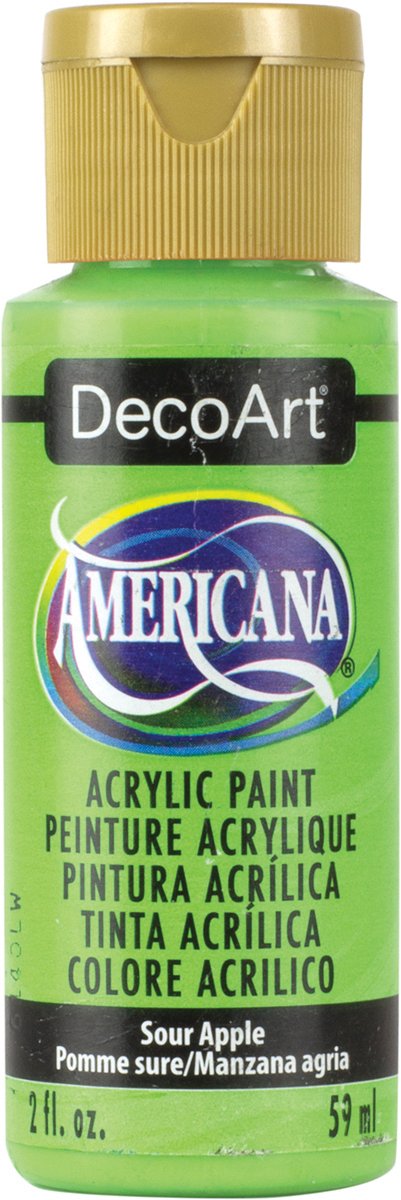 DecoArt Americana Acrylic Paint Set – Popular Colors, 18 Bottles (2 fl oz) – Art and Craft Acrylic Paints for Canvas, Wood, and More