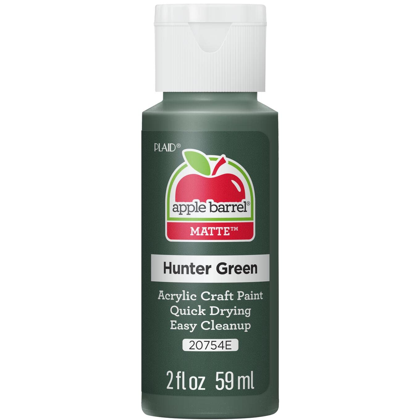 Apple Barrel Acrylic Paint in Assorted Colors (2 Ounce), 20503 White