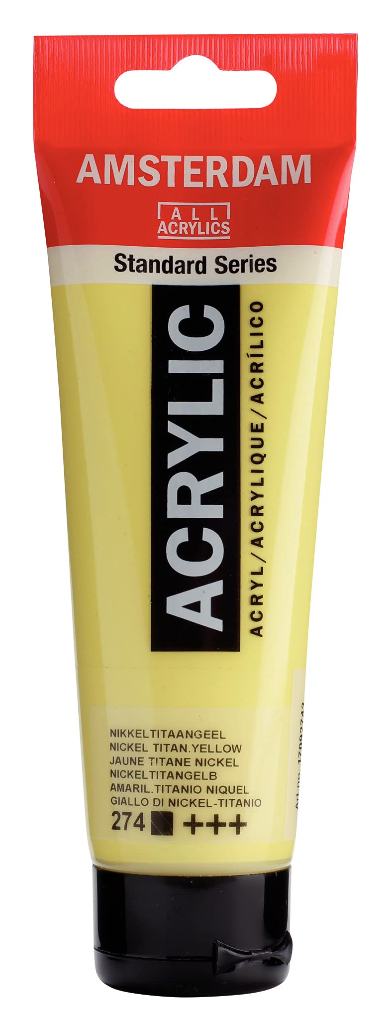 Amsterdam Standard Series Acrylic Paint Tube, Oxide Black 735, 4 fl oz | Vibrant Color with Acrylic Resin Binder, High Lightfastness, Water-Based, Strong Coverage, Visible Brush Strokes