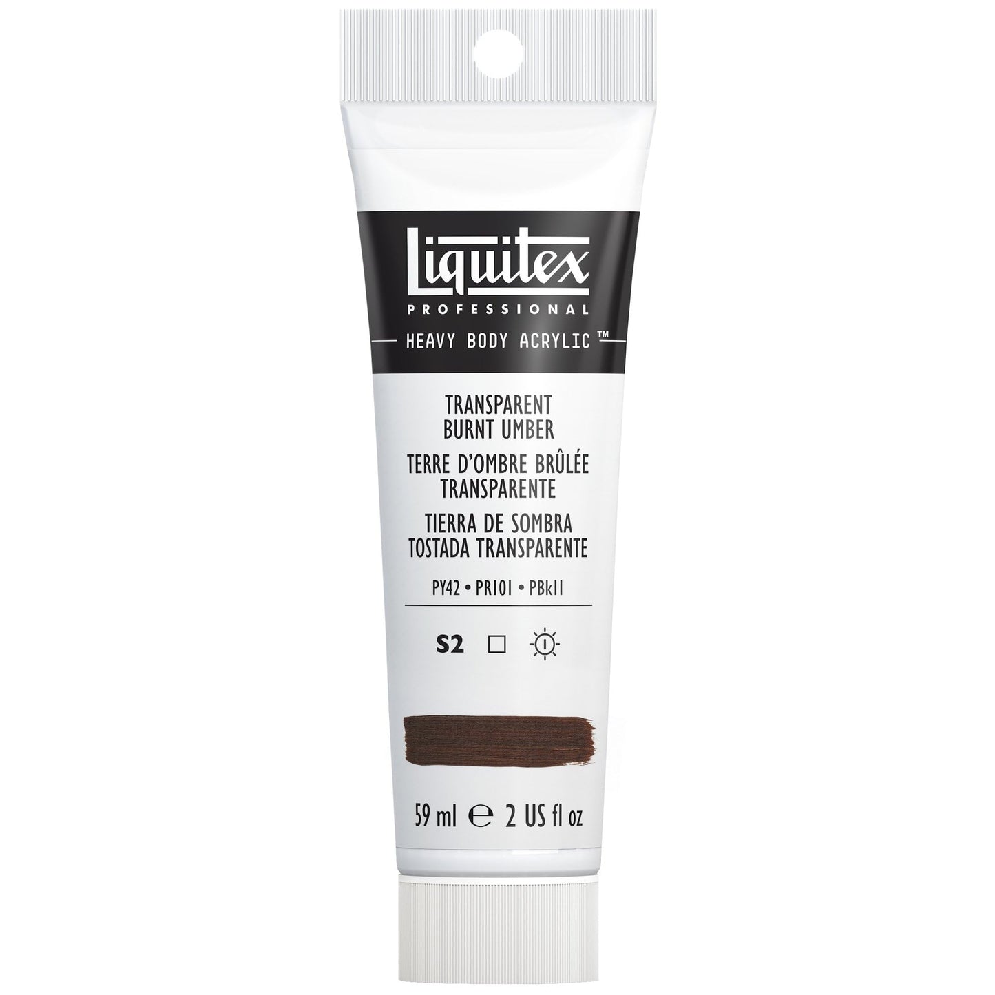 Liquitex Professional Heavy Body Acrylic Paint, 2-oz (59ml) Tube, Burnt Sienna