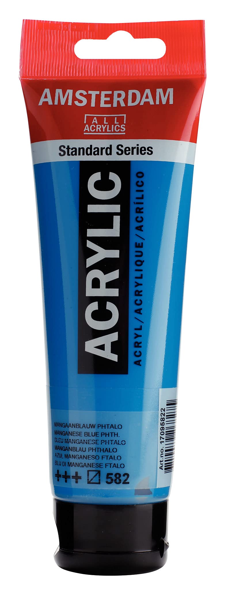 Amsterdam Standard Series Acrylic Paint Tube, Oxide Black 735, 4 fl oz | Vibrant Color with Acrylic Resin Binder, High Lightfastness, Water-Based, Strong Coverage, Visible Brush Strokes