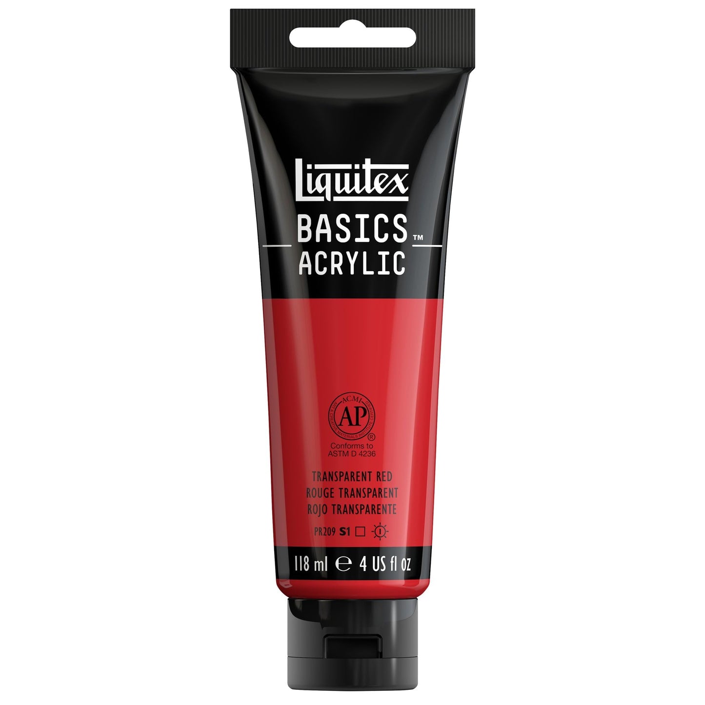 Liquitex BASICS Acrylic Paint, 250ml (8.5-oz) Tube, Cadmium Red Medium Hue