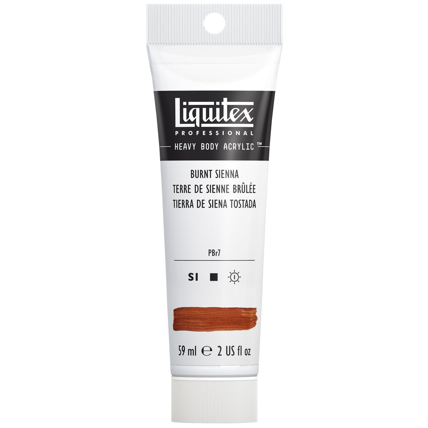 Liquitex Professional Heavy Body Acrylic Paint, 2-oz (59ml) Tube, Burnt Sienna