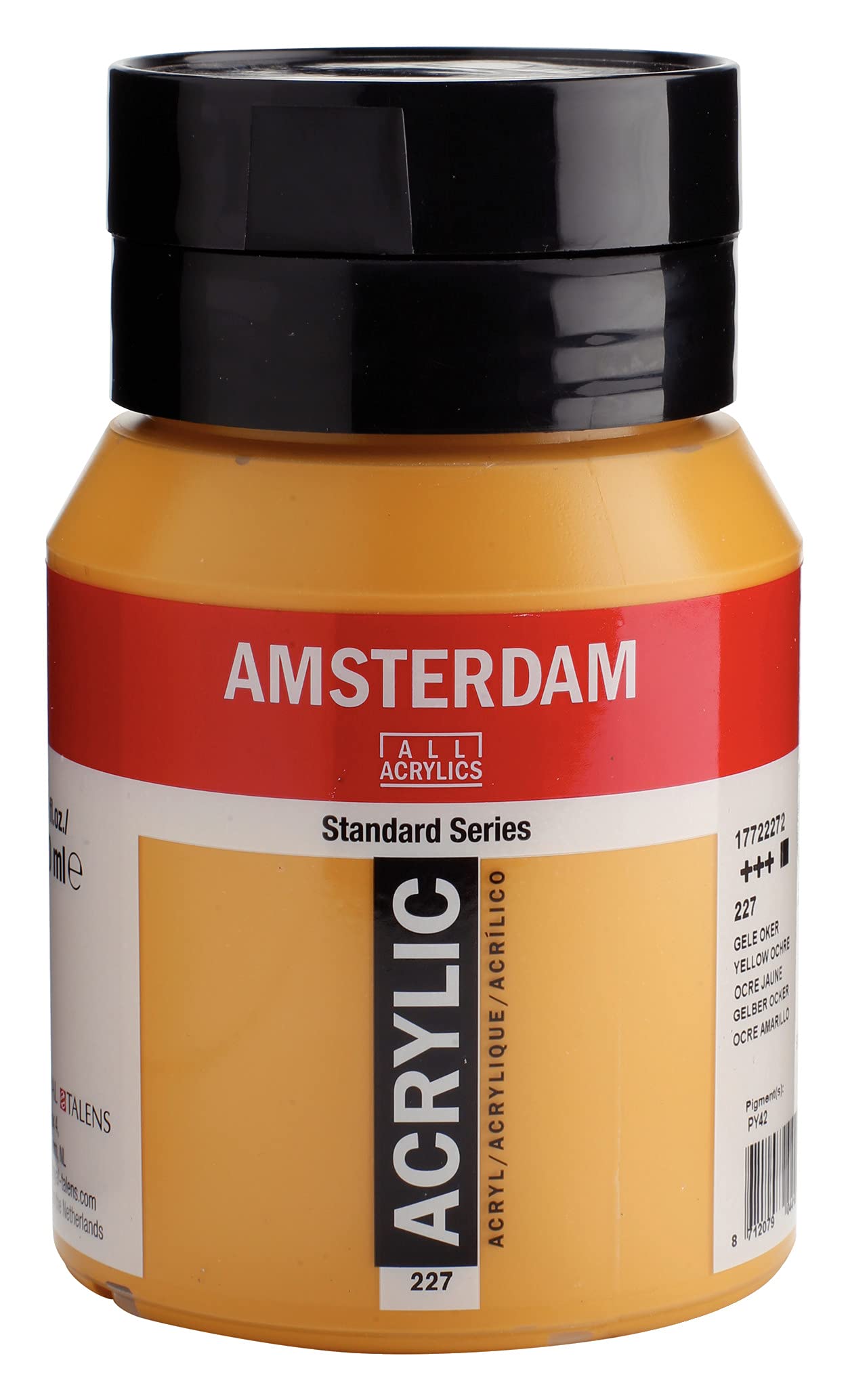 Amsterdam Standard Series Acrylic Paint Tube, Oxide Black 735, 4 fl oz | Vibrant Color with Acrylic Resin Binder, High Lightfastness, Water-Based, Strong Coverage, Visible Brush Strokes