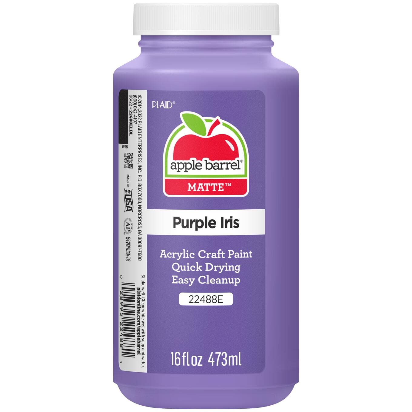 Apple Barrel Acrylic Paint in Assorted Colors (16 Ounce), 21142 Cobalt Blue