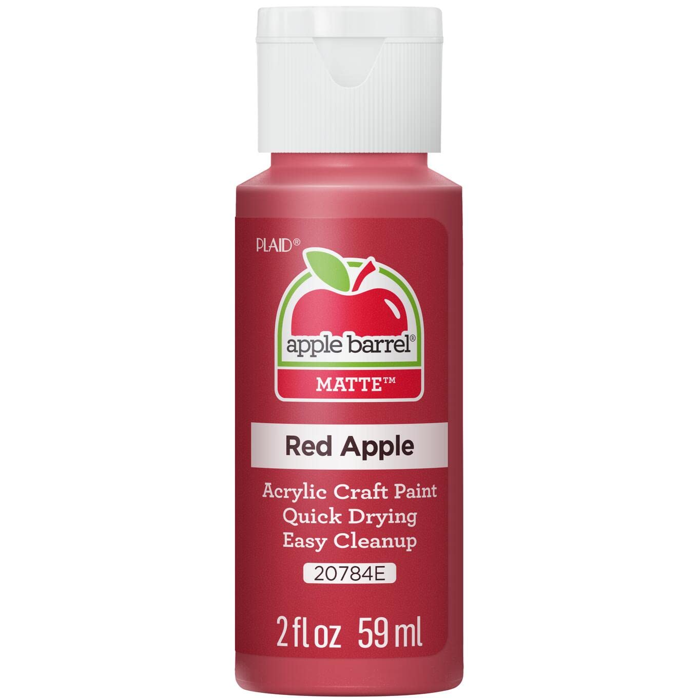Apple Barrel Acrylic Paint in Assorted Colors (2 Ounce), 20503 White