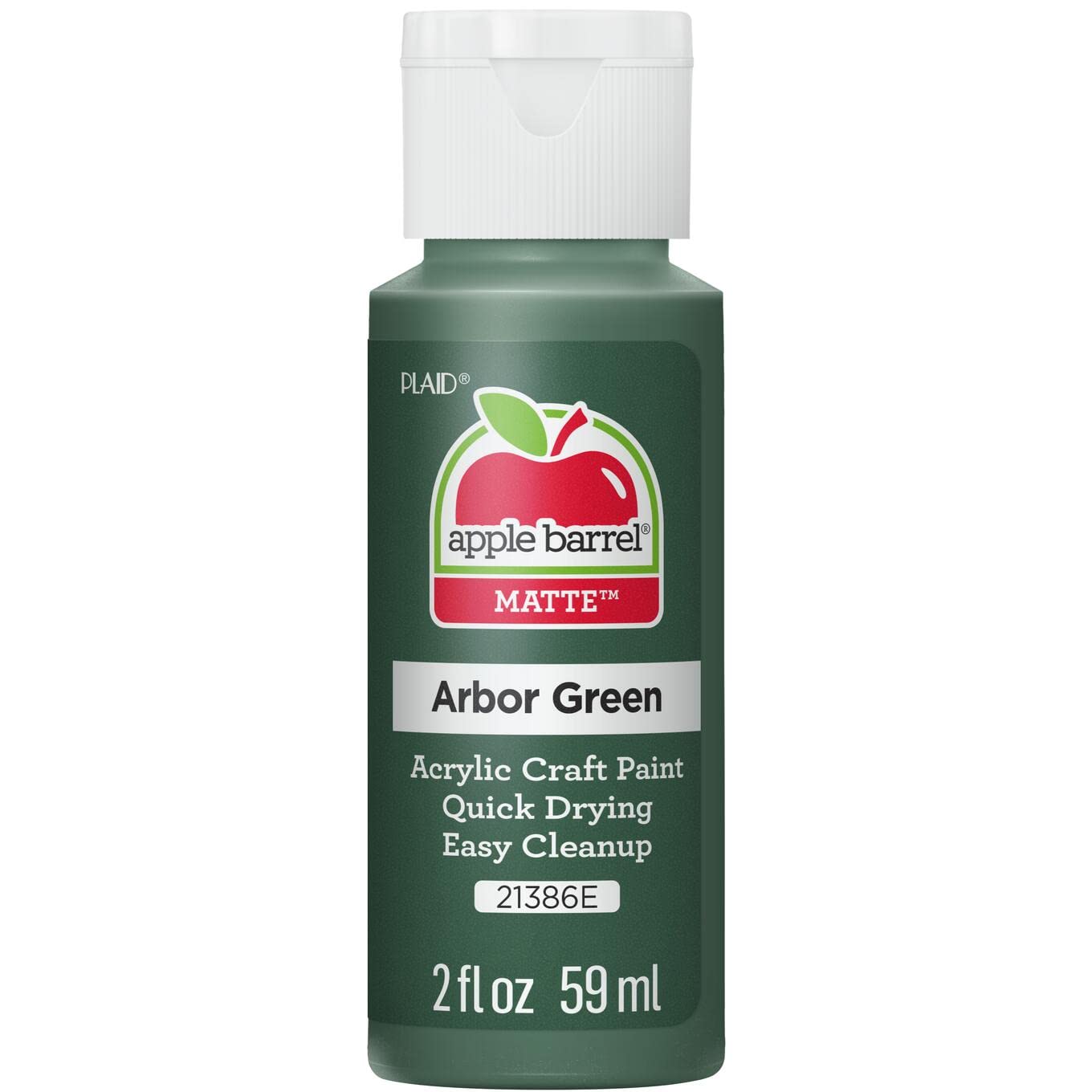 Apple Barrel Acrylic Paint in Assorted Colors (2 Ounce), 20503 White
