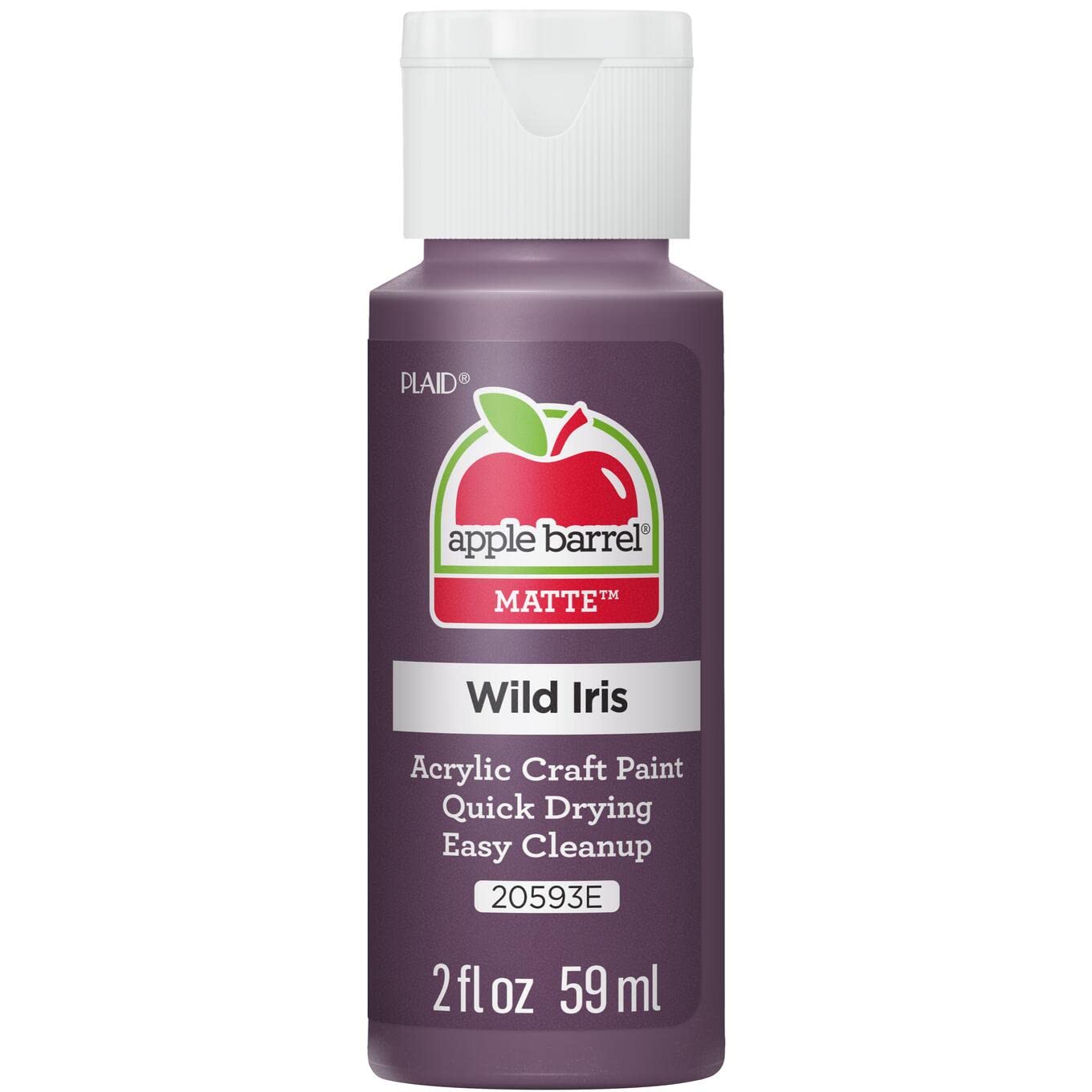 Apple Barrel Acrylic Paint in Assorted Colors (2 Ounce), 20503 White