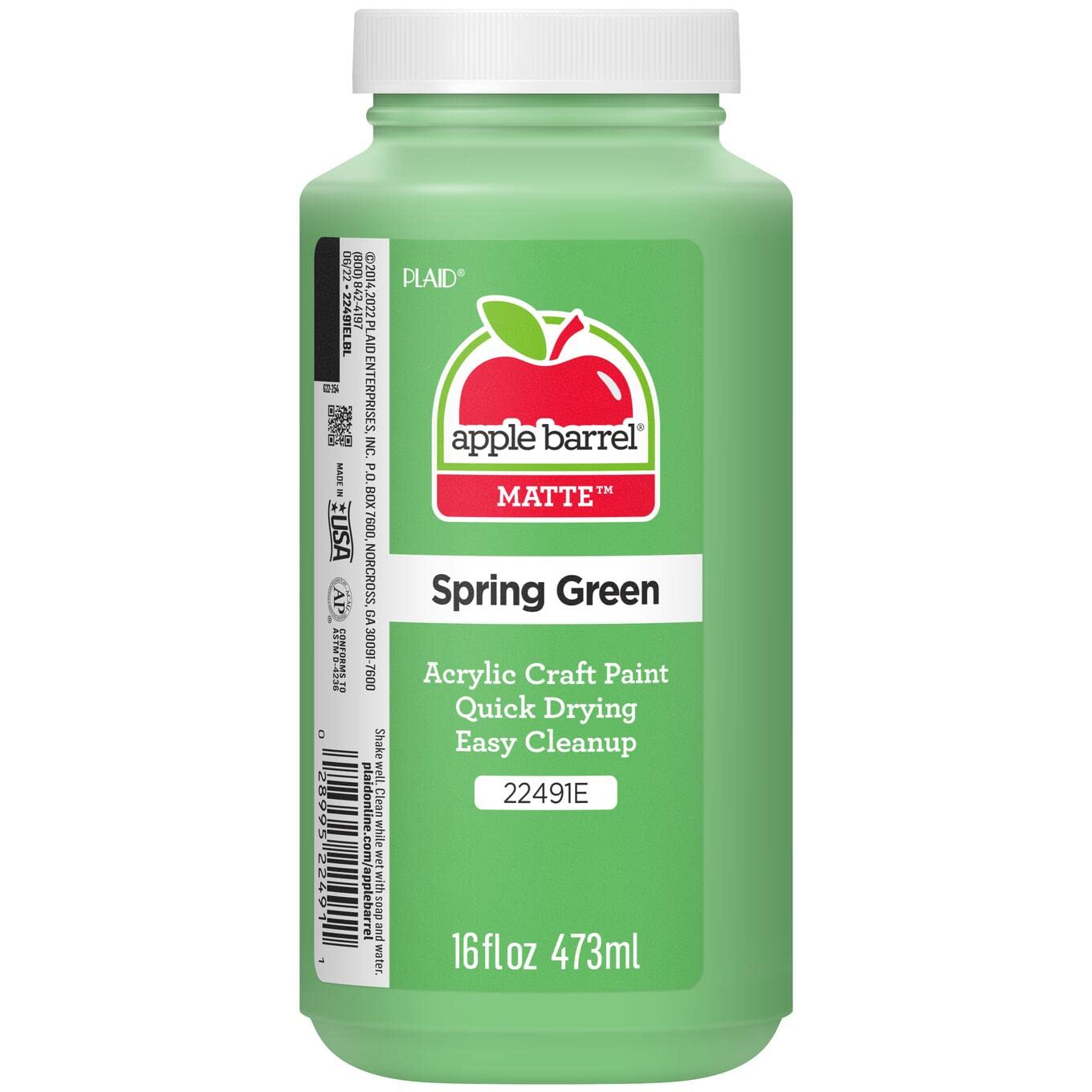 Apple Barrel Acrylic Paint in Assorted Colors (16 Ounce), 21142 Cobalt Blue
