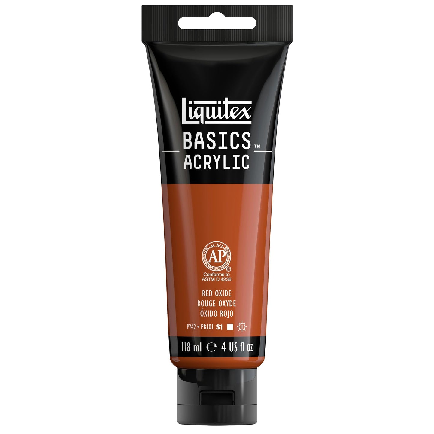 Liquitex BASICS Acrylic Paint, 250ml (8.5-oz) Tube, Cadmium Red Medium Hue