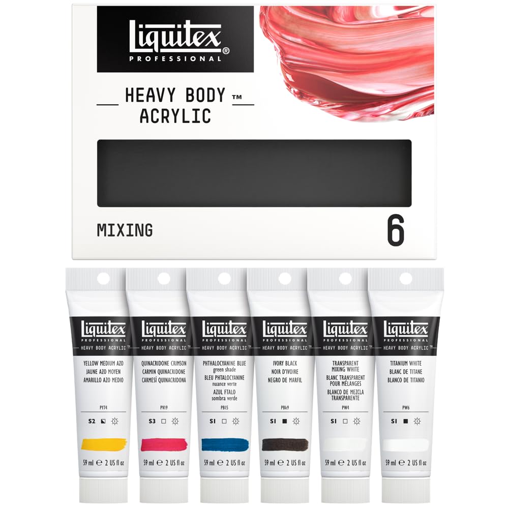 Liquitex Professional Heavy Body Acrylic Paint, Classic 12 x 59ml (2-oz) Set