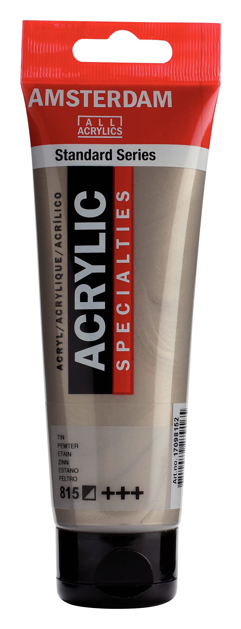 Amsterdam Standard Series Acrylic Paint Tube, Oxide Black 735, 4 fl oz | Vibrant Color with Acrylic Resin Binder, High Lightfastness, Water-Based, Strong Coverage, Visible Brush Strokes