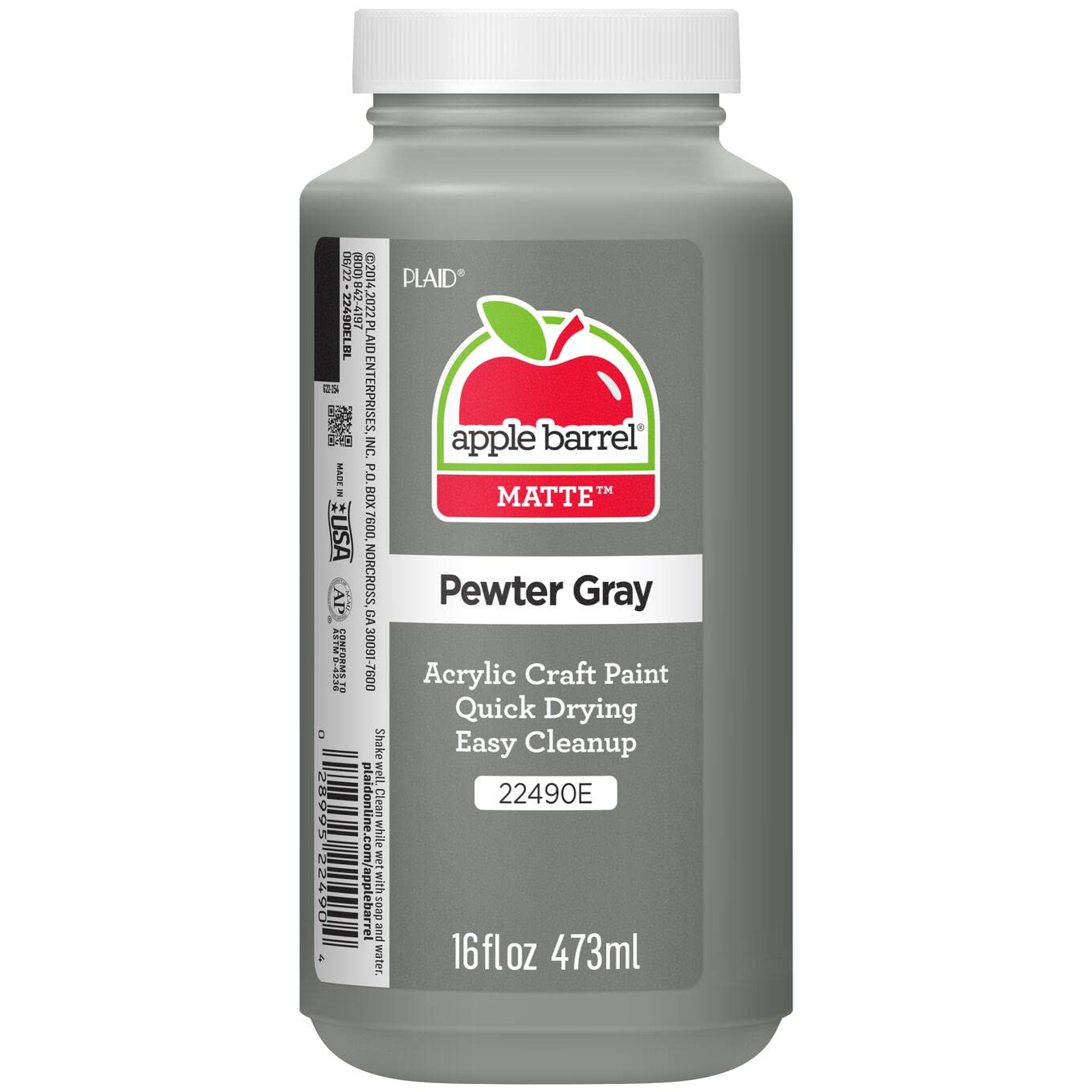Apple Barrel Acrylic Paint in Assorted Colors (16 Ounce), 21142 Cobalt Blue