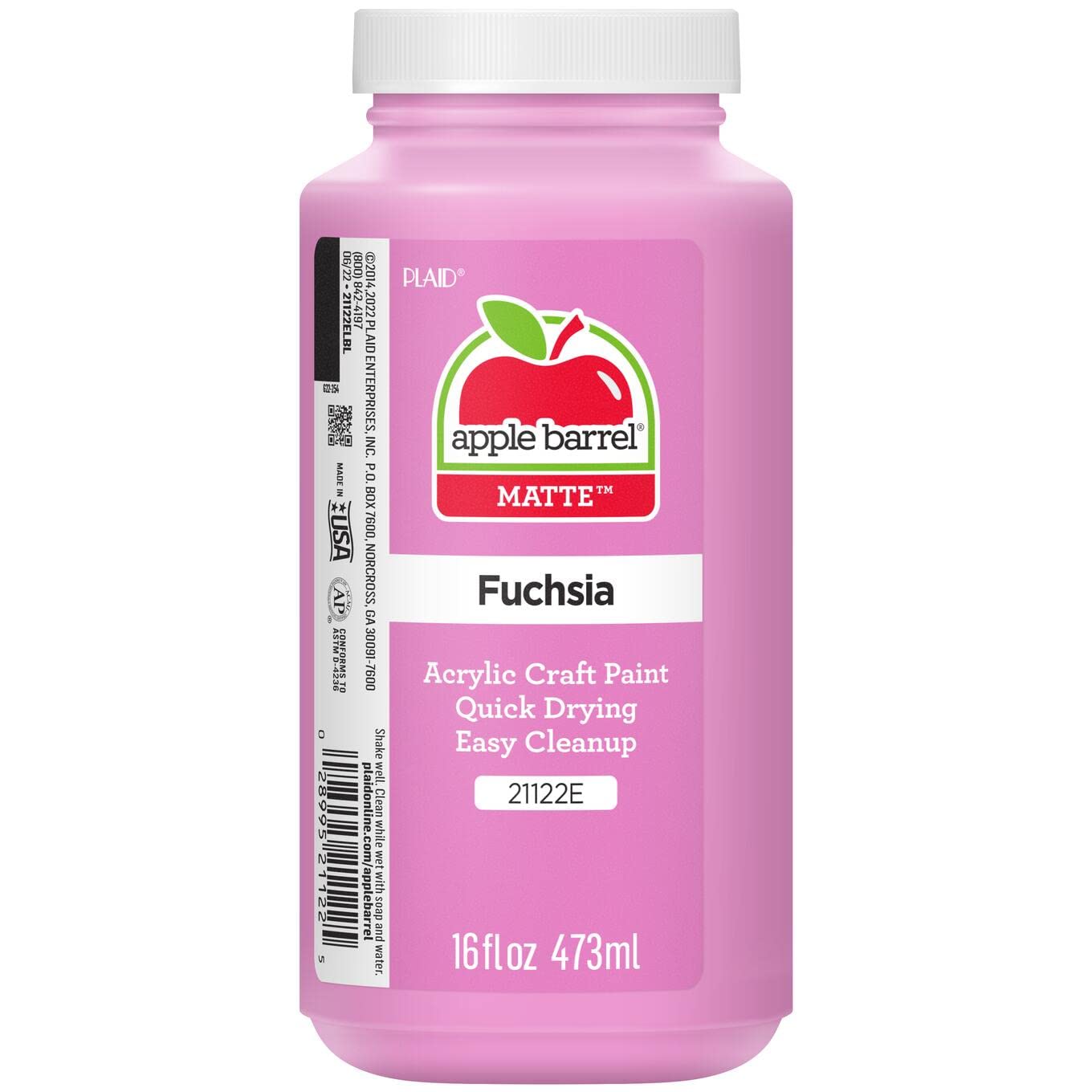 Apple Barrel Acrylic Paint in Assorted Colors (16 Ounce), 21142 Cobalt Blue