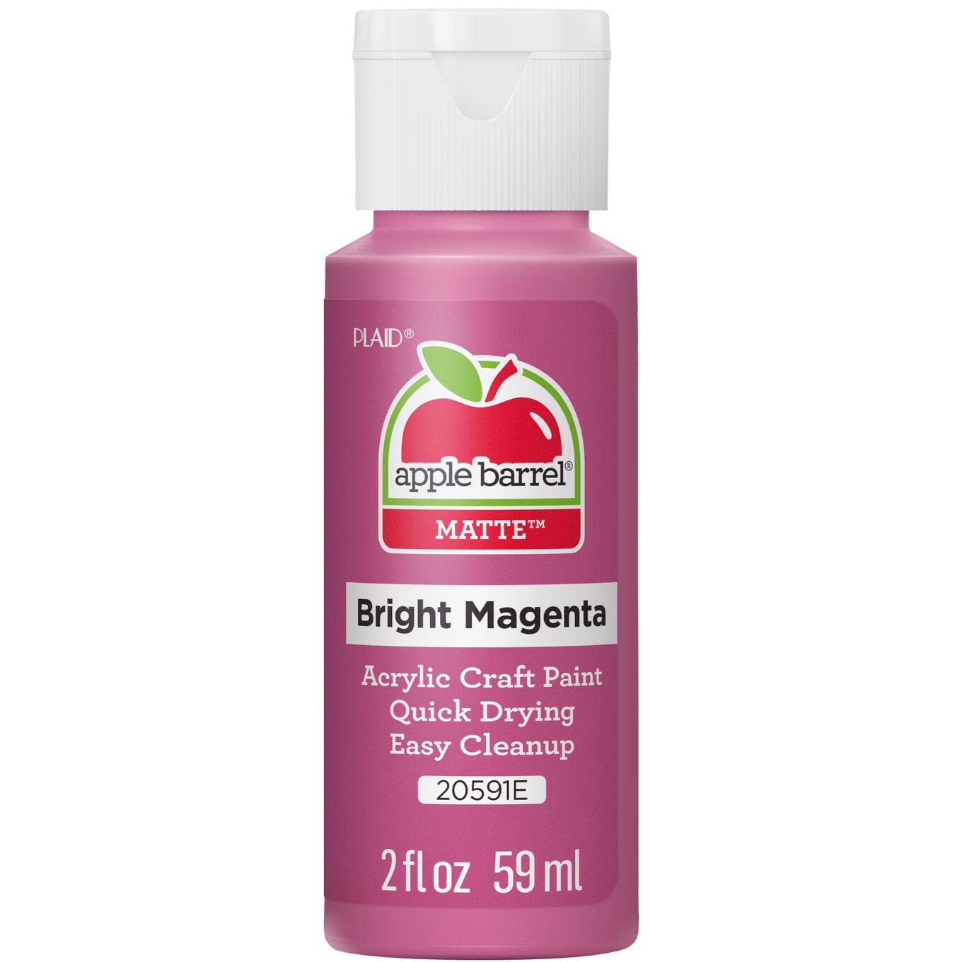 Apple Barrel Acrylic Paint in Assorted Colors (2 Ounce), 20503 White