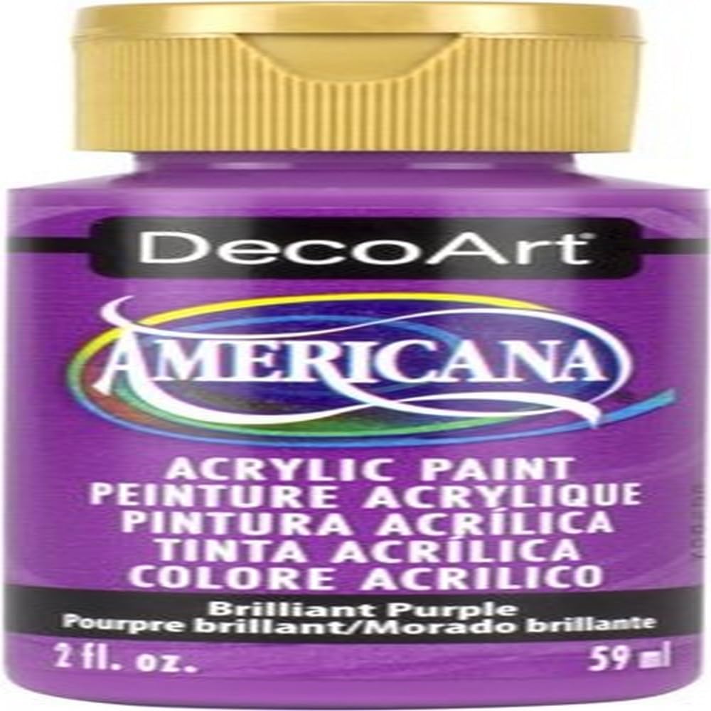 DecoArt Americana Acrylic Paint Set – Popular Colors, 18 Bottles (2 fl oz) – Art and Craft Acrylic Paints for Canvas, Wood, and More