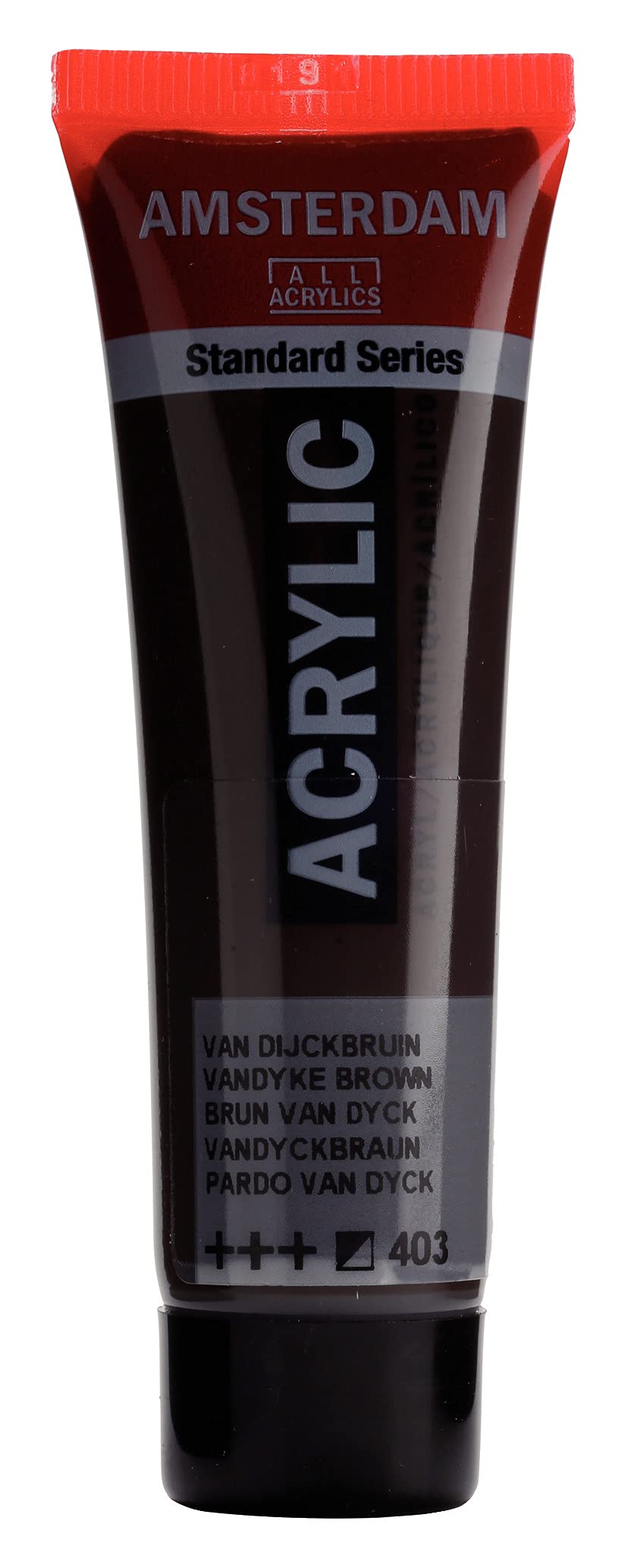 Amsterdam Standard Series Acrylic Paint Tube, Oxide Black 735, 4 fl oz | Vibrant Color with Acrylic Resin Binder, High Lightfastness, Water-Based, Strong Coverage, Visible Brush Strokes