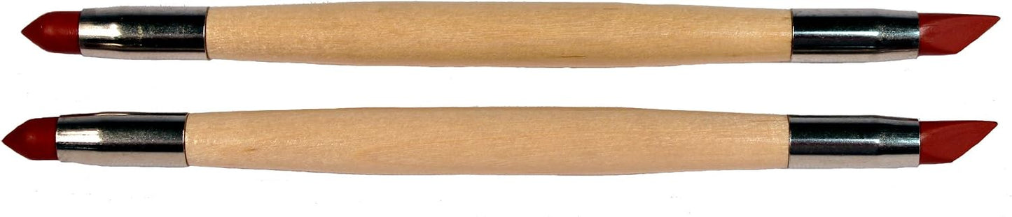 Creative Hobbies® Paint Eraser Squeegee, Precision Paint Eraser Stick Tool, Moist Clay Shaper, Pack of 2