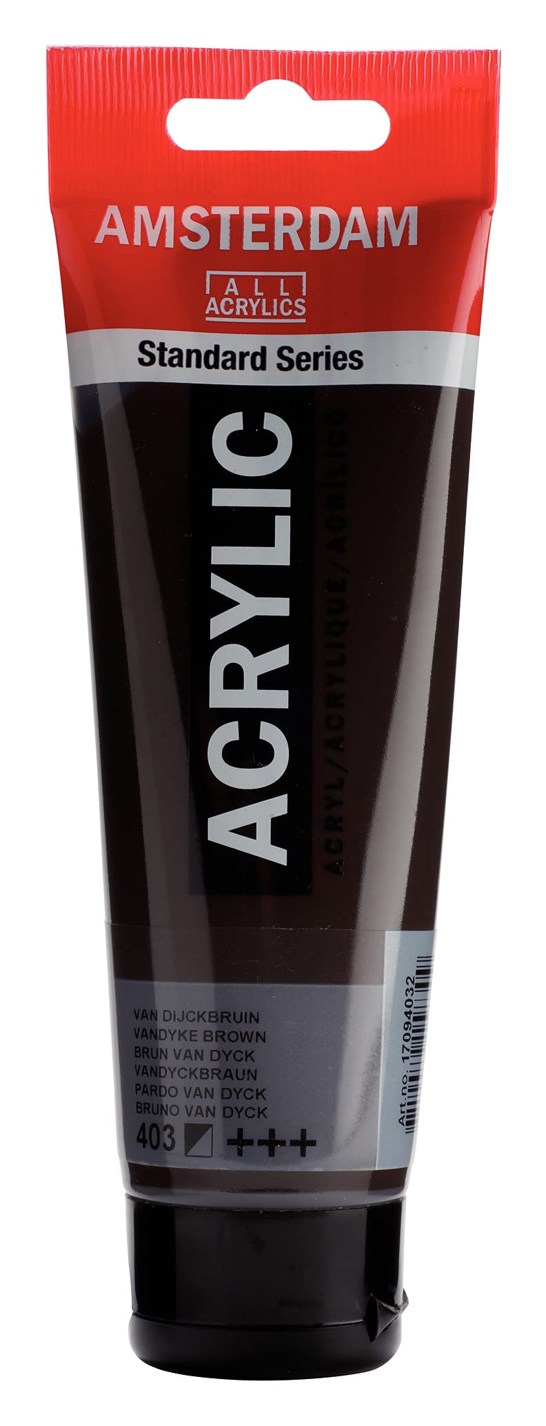 Amsterdam Standard Series Acrylic Paint Tube, Oxide Black 735, 4 fl oz | Vibrant Color with Acrylic Resin Binder, High Lightfastness, Water-Based, Strong Coverage, Visible Brush Strokes