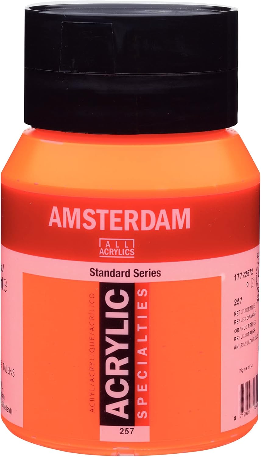 Amsterdam Standard Series Acrylic Paint Tube, Oxide Black 735, 4 fl oz | Vibrant Color with Acrylic Resin Binder, High Lightfastness, Water-Based, Strong Coverage, Visible Brush Strokes