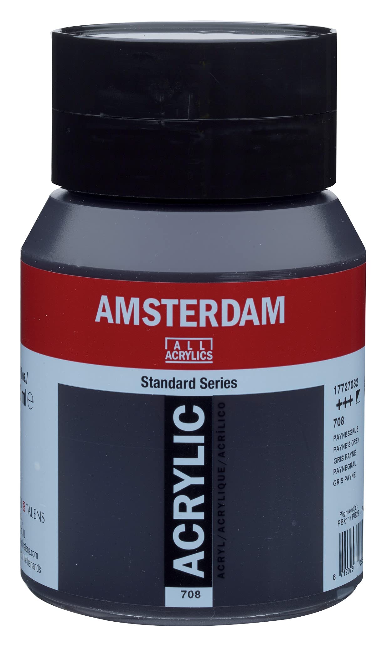 Amsterdam Standard Series Acrylic Paint Tube, Oxide Black 735, 4 fl oz | Vibrant Color with Acrylic Resin Binder, High Lightfastness, Water-Based, Strong Coverage, Visible Brush Strokes