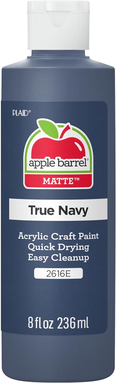 Apple Barrel, Acrylic Paint, 8 fl oz, True Navy, (Pack of 1)