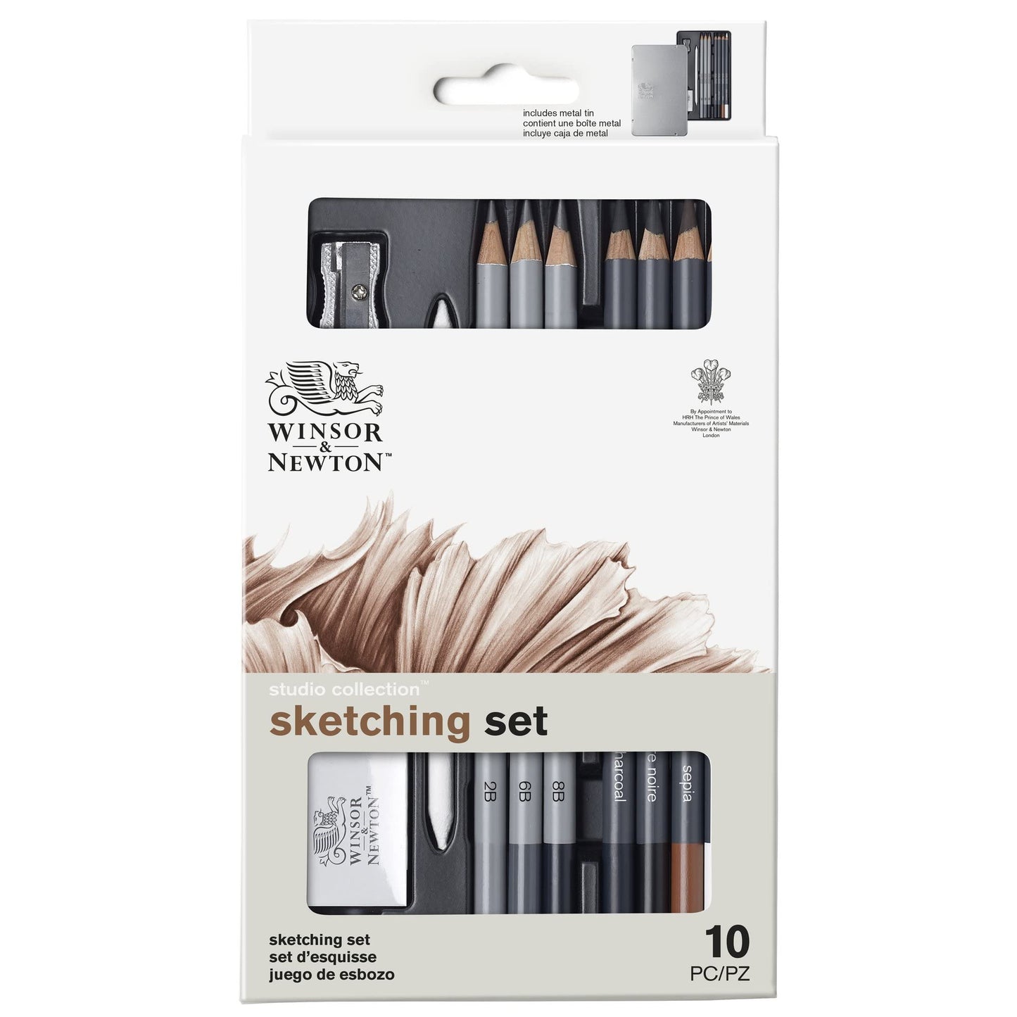 Winsor & Newton Studio Collection Artist Pencils, Sketching Pencils, Set of 10