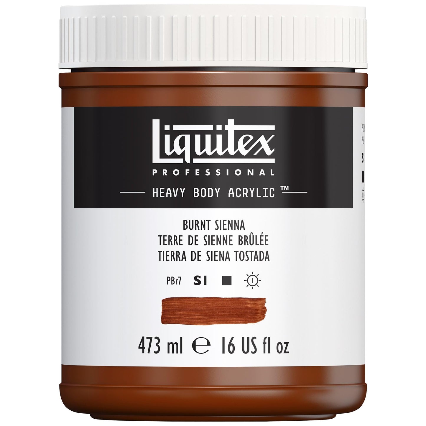 Liquitex Professional Heavy Body Acrylic Paint, 2-oz (59ml) Tube, Burnt Sienna