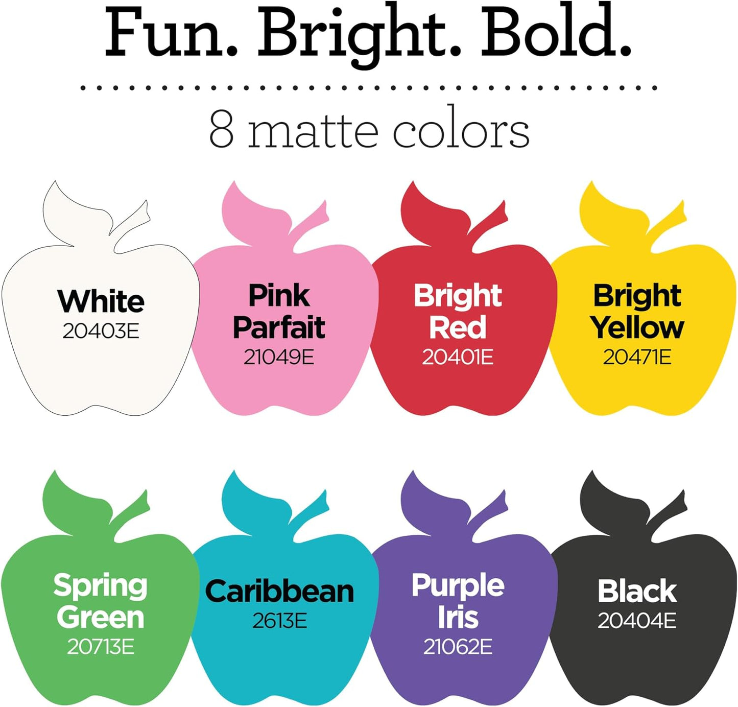 Apple Barrel Acrylic Craft Paint Set, Matte Finish, Set of 8, 8 Fl Oz (Pack of 8), Assorted